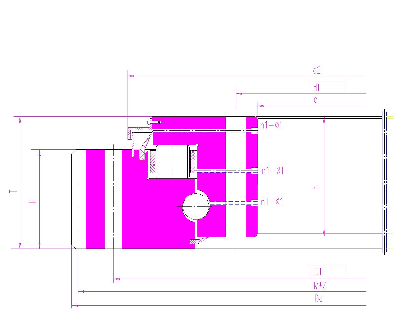 球柱联合转盘轴承（回转支承）
