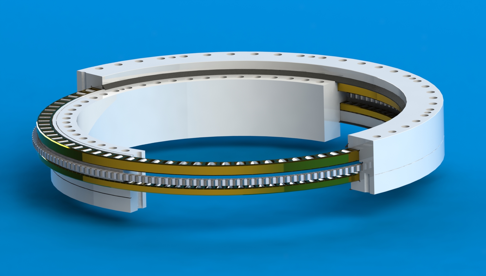 无齿三排滚子转盘轴承